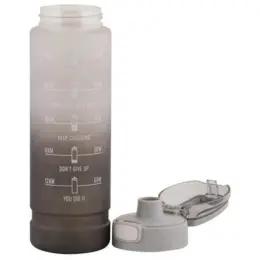 1 Litre Motivate Water Bottle Brown Lid Off